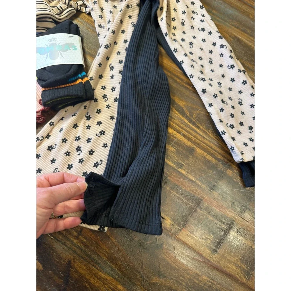 Nicole Miller‎ New York Kids 6 Piece Set Size 6X Striped Floral Kidcore